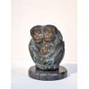 銅雕大小猴子全家福雕塑擺飾 (y14885 銅雕系列 銅雕動物)